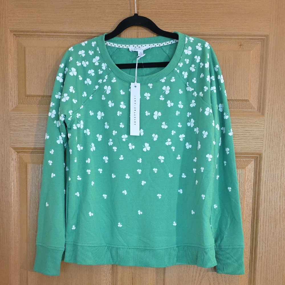 Jane and Delancey‎ Green Floral Sweatshirt